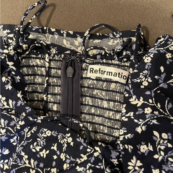 Reformation Saskia Dress in Twilight *NEW* - Picture 5 of 6